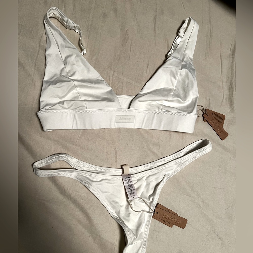 SKIMS Swim White Bikini